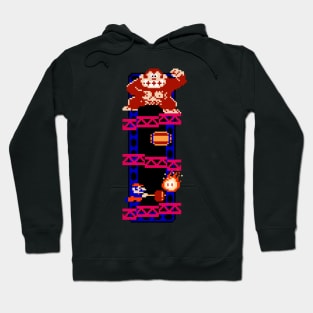 Monkey Kong Retro Pixel Tee Hoodie